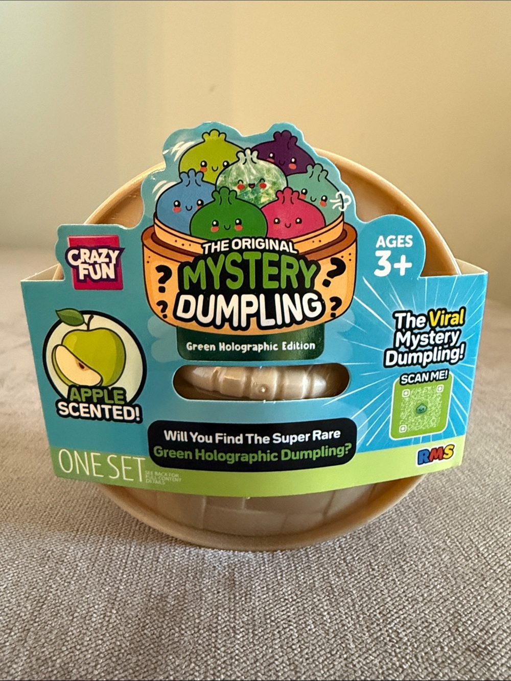 RMS NEW RELEASE APPLE SCENTED GREEN
HOLOGRAPHIC Original Mystery Viral Dumpling